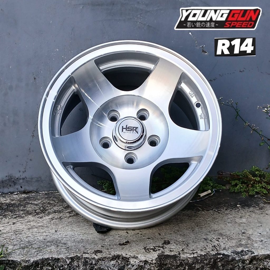 velg mobil luxio,terios,dll ring 14 hsr sipirok r14 lbar 7 lubang 5x114,3  et -6  taruna kijang dll