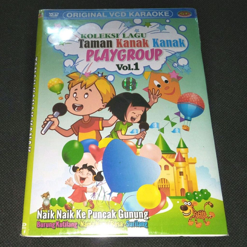 VCD Koleksi Lagu Taman Kanak-Kanak Playgroup Vol. 1 V CD Karaoke Anak