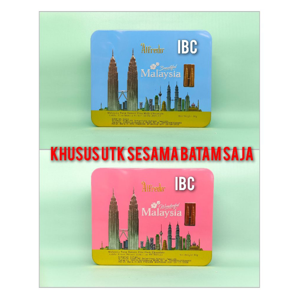 

Alfredo Twin Towers Malaysia Milk Chocolate 80 gram