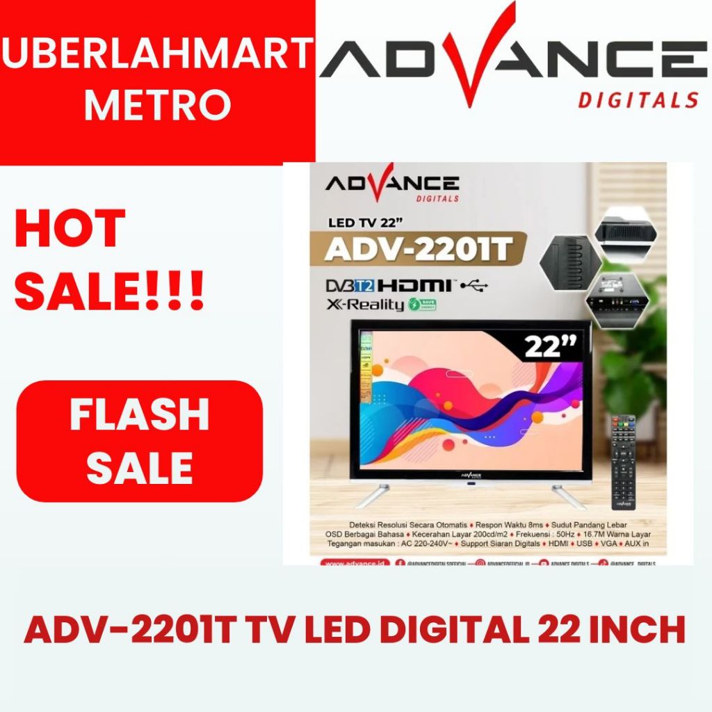 ADVANCE LED TV 22 INCHI DIGITAL TV