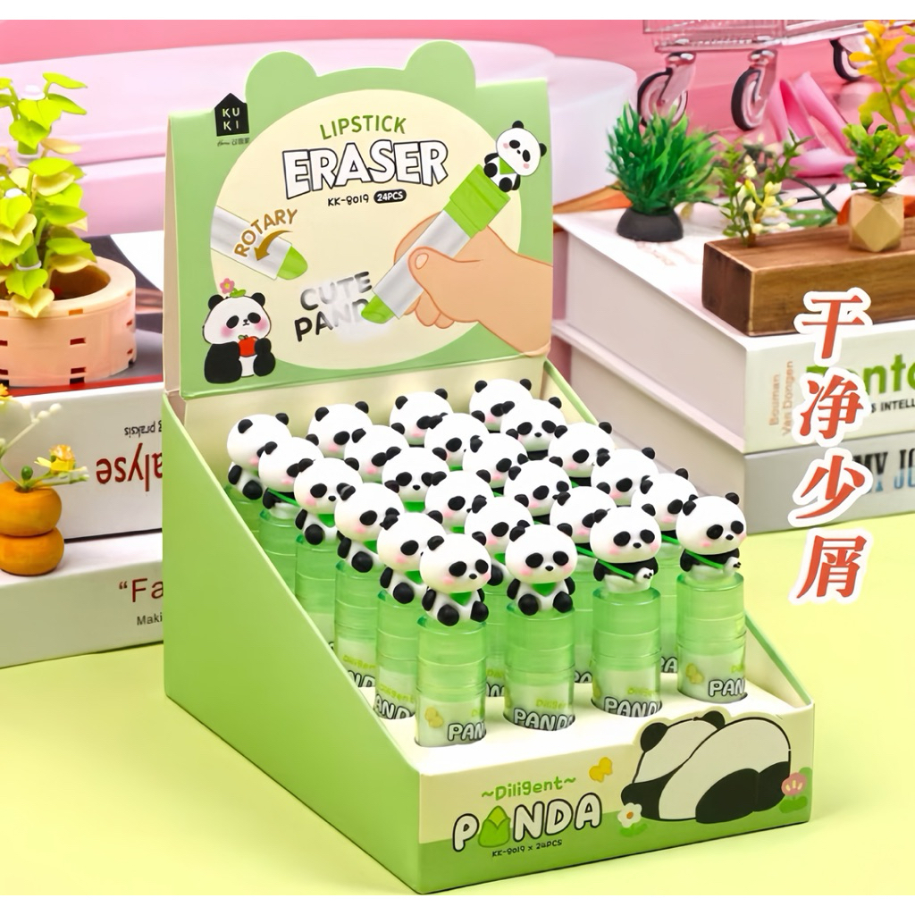 

Penghapus MR PA Lipstick Eraser KK-8019 Penghapus Panda Lucu dan Unik