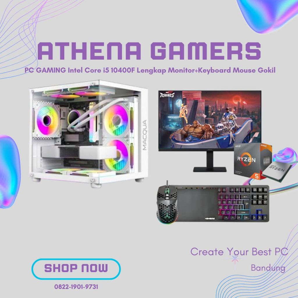 PC GAMING/OFFICE INCLUDE LED 24" ( FULLSET ) | ATHENA GAMERS
