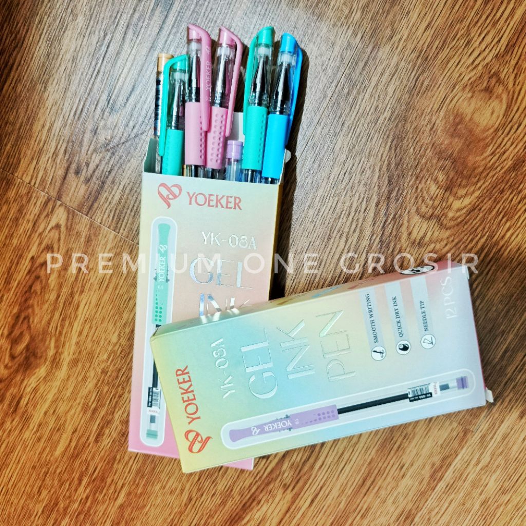 

1 Kotak Isi 12 Pcs Pena Gel YOEKER YK-08A