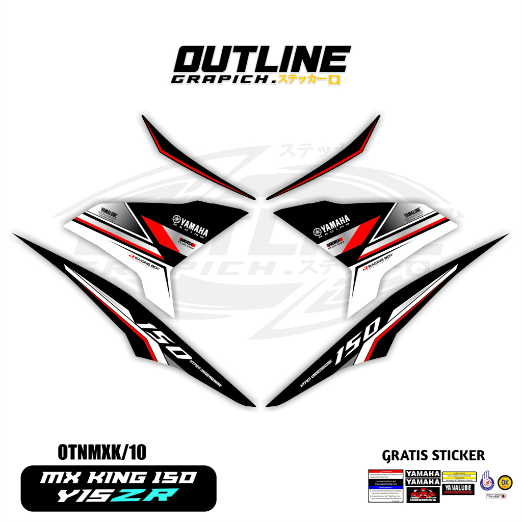 Striping MX King 150 Y15ZR Full Body | Cutting Sticker Motor Racing Variasi