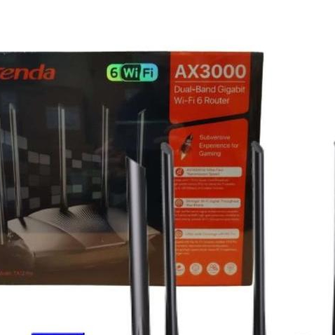Tenda TX12 Pro v2.0 AX3000 Dual Band Gigabit Wi-Fi 6 Router 5-Antenna ax 3000 tx 12 wifi wifi6
