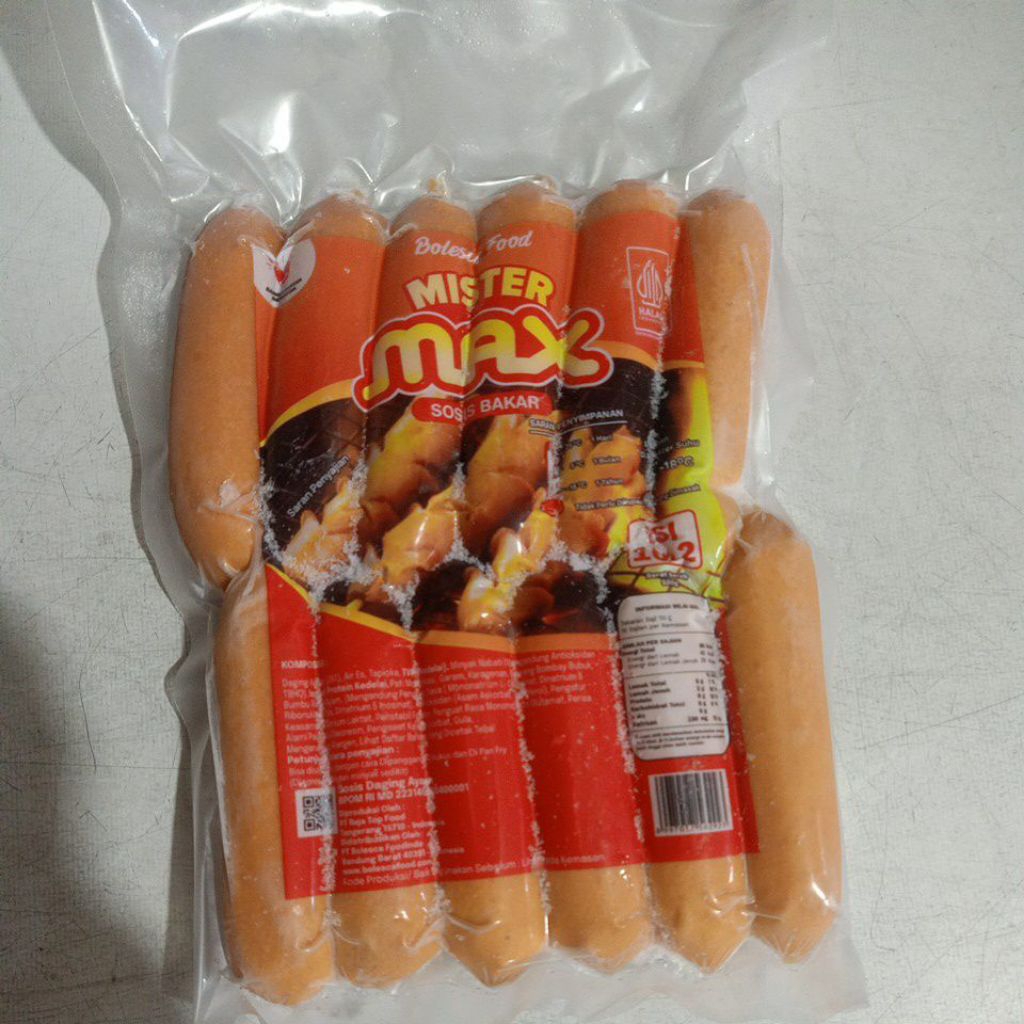 

Mister max sosis bakar isi 12