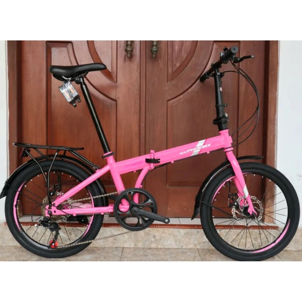 SEPEDA LIPAT PHOENIX 20 INCH CAKRAM TERBARU 7SP PROMO