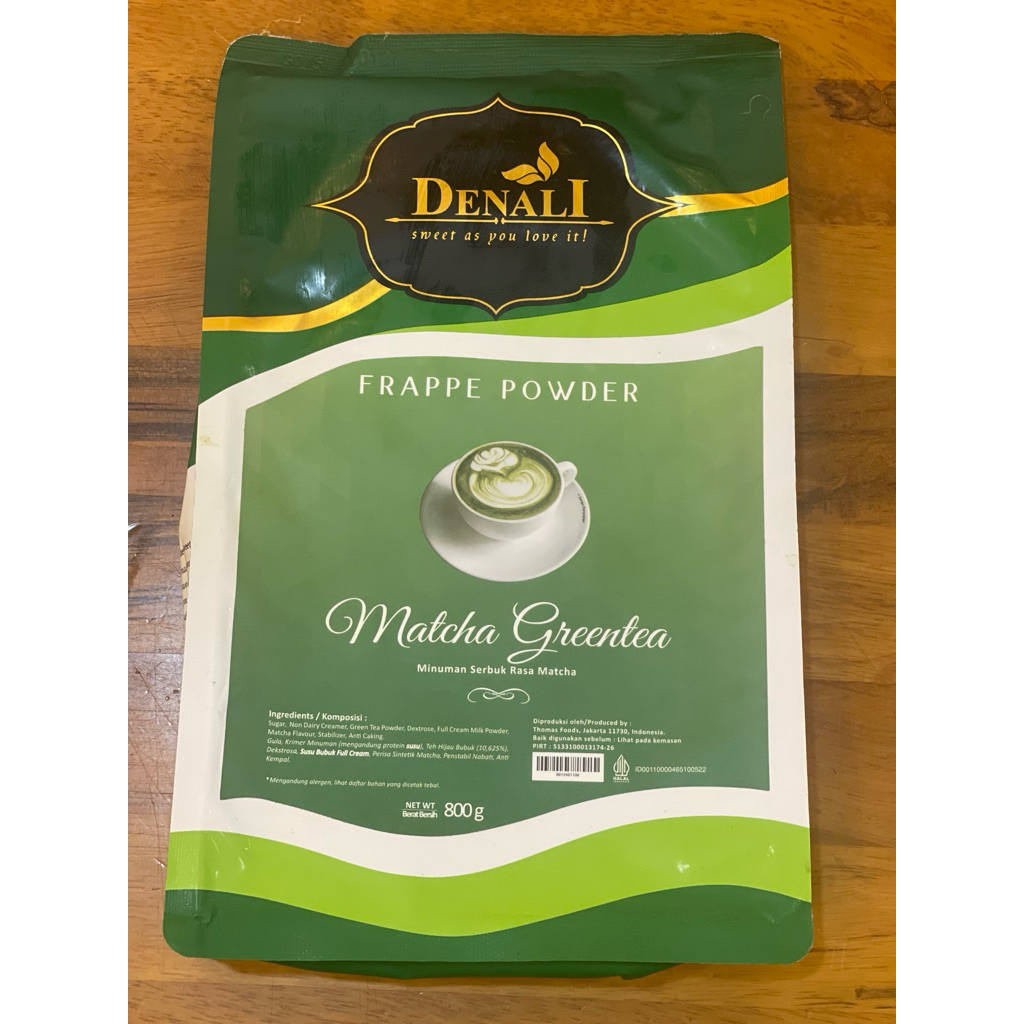 

Bubuk Powder Matcha Greentea Denali 800Grm