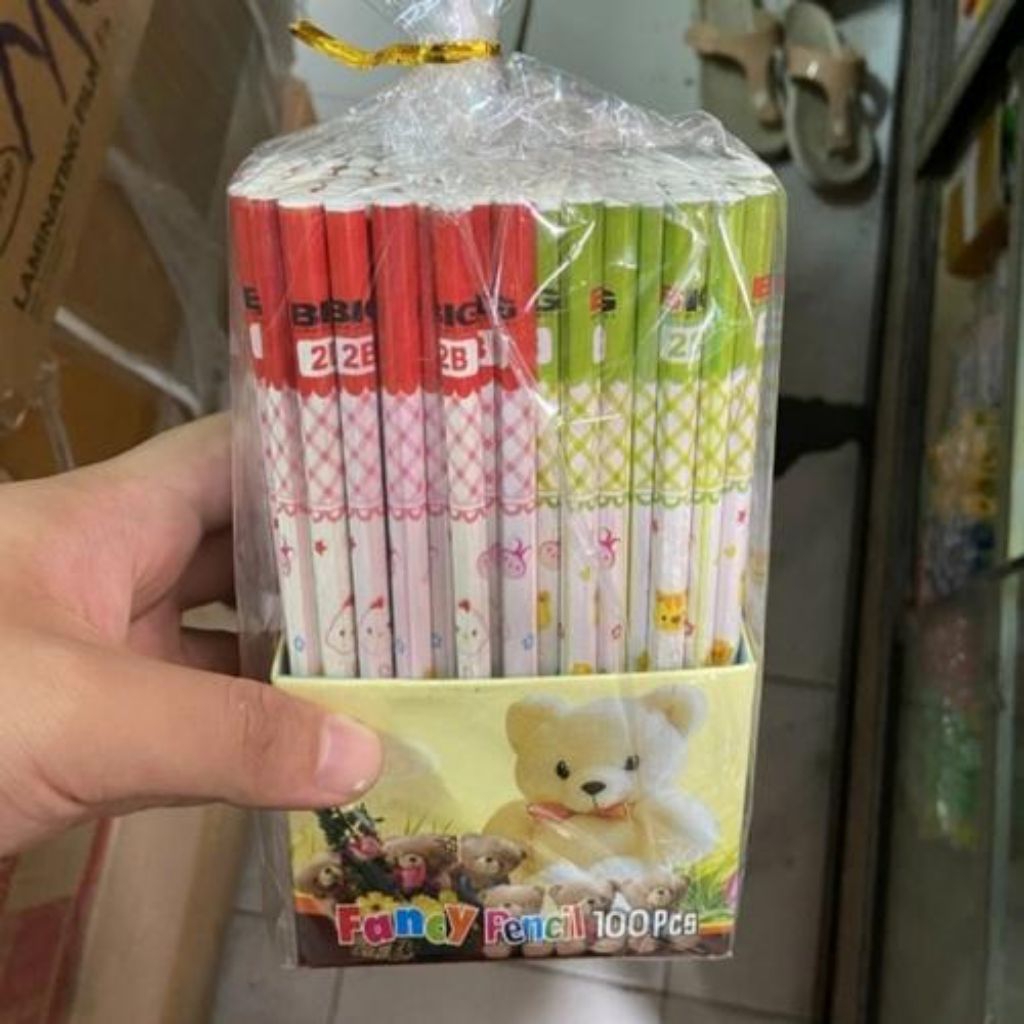 

Pensil tulis fancy karakter murah harga 24pcs