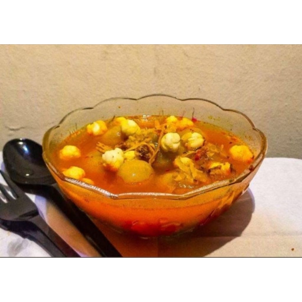 

5 bungkus baso aci pedas