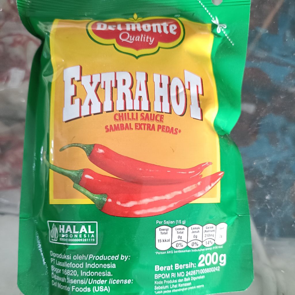 

DELMONTE sauce Extra Hot pouch 200ml