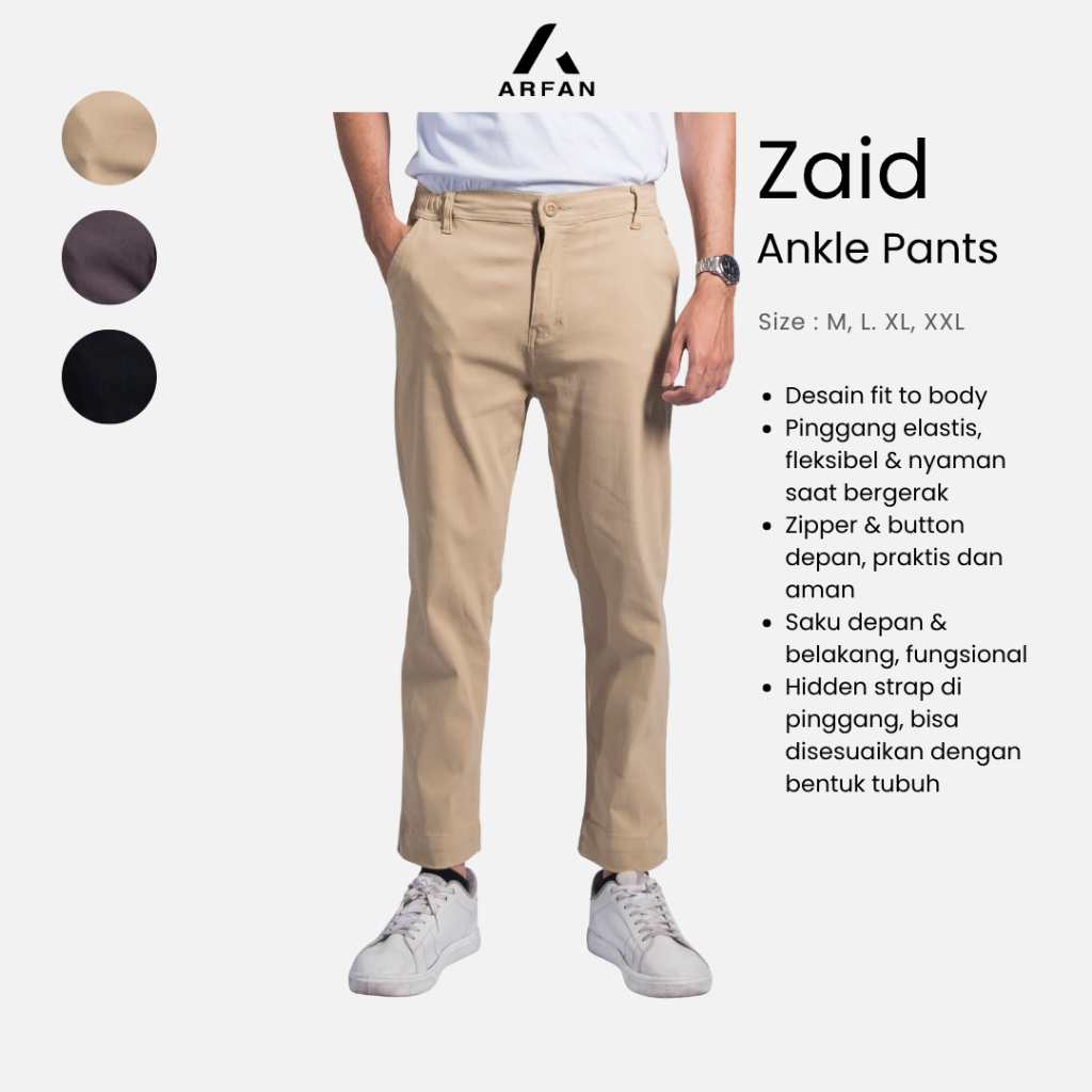 Ankle Pants Celana Pria Soft Jeans Premium Basic Zaid Arfan