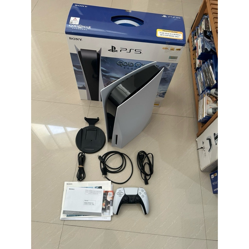 ps5 ps 5 playstation 5 disc version fullset tanpa game bekas garansi indonesia