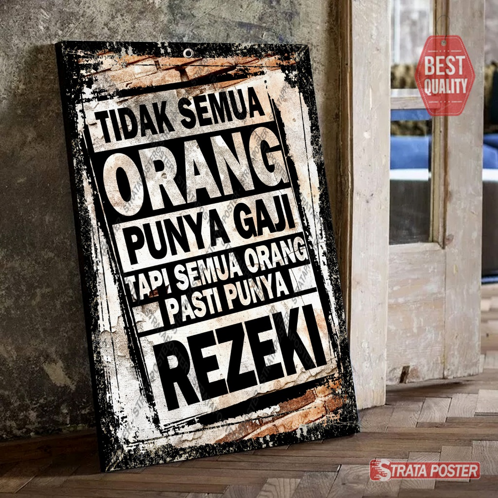 Poster kata kata Hiasan dinding motivasi Dekorasi kamar vintage
