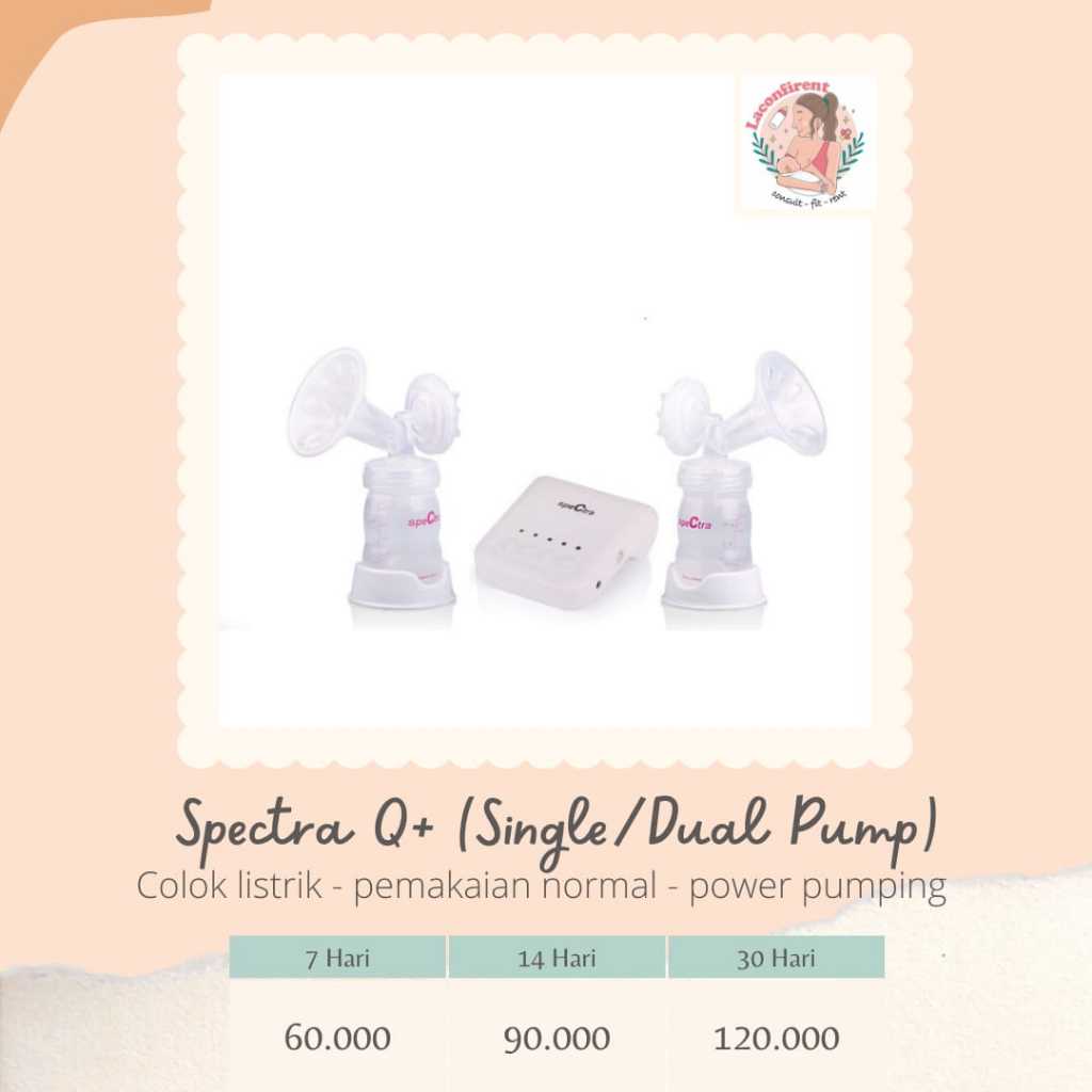 Sewa Pompa ASI Spectra Q+ (kirim dari Bandung)