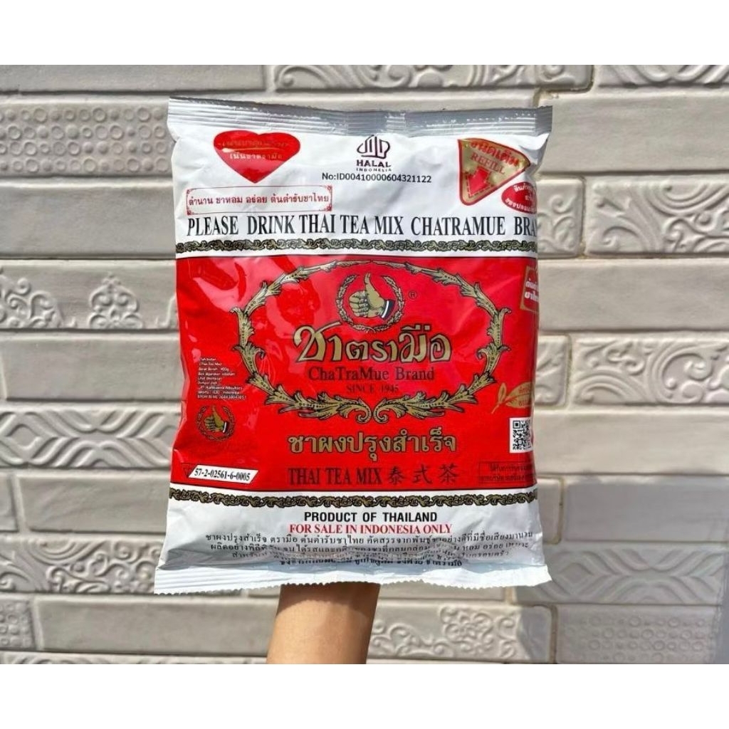

CHATRAMUE THAI TEA THAILAND 400g HALAL DAN BPOM