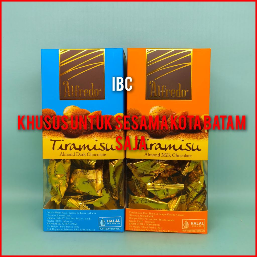 Alfredo Tiramisu Almond Chocolate 180 gram