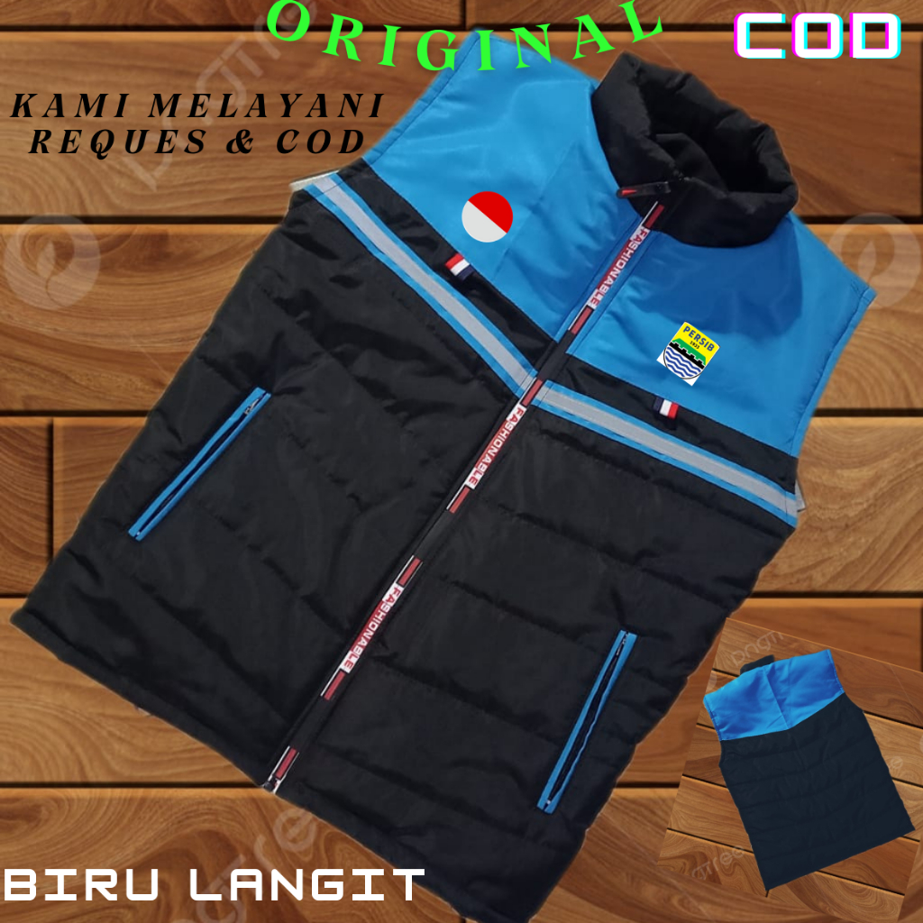 Rompi Motor Pria | Rompi Persib Bandung | Rompi Outdoor Pria dan Wanita | Rompi Gelembung Pria