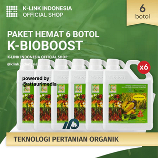 [PAKET HEMAT 6 PCS] K-BioBoost Original K-Link Pupuk Cair Organik Hayati BioBoost Pupuk Pertanian