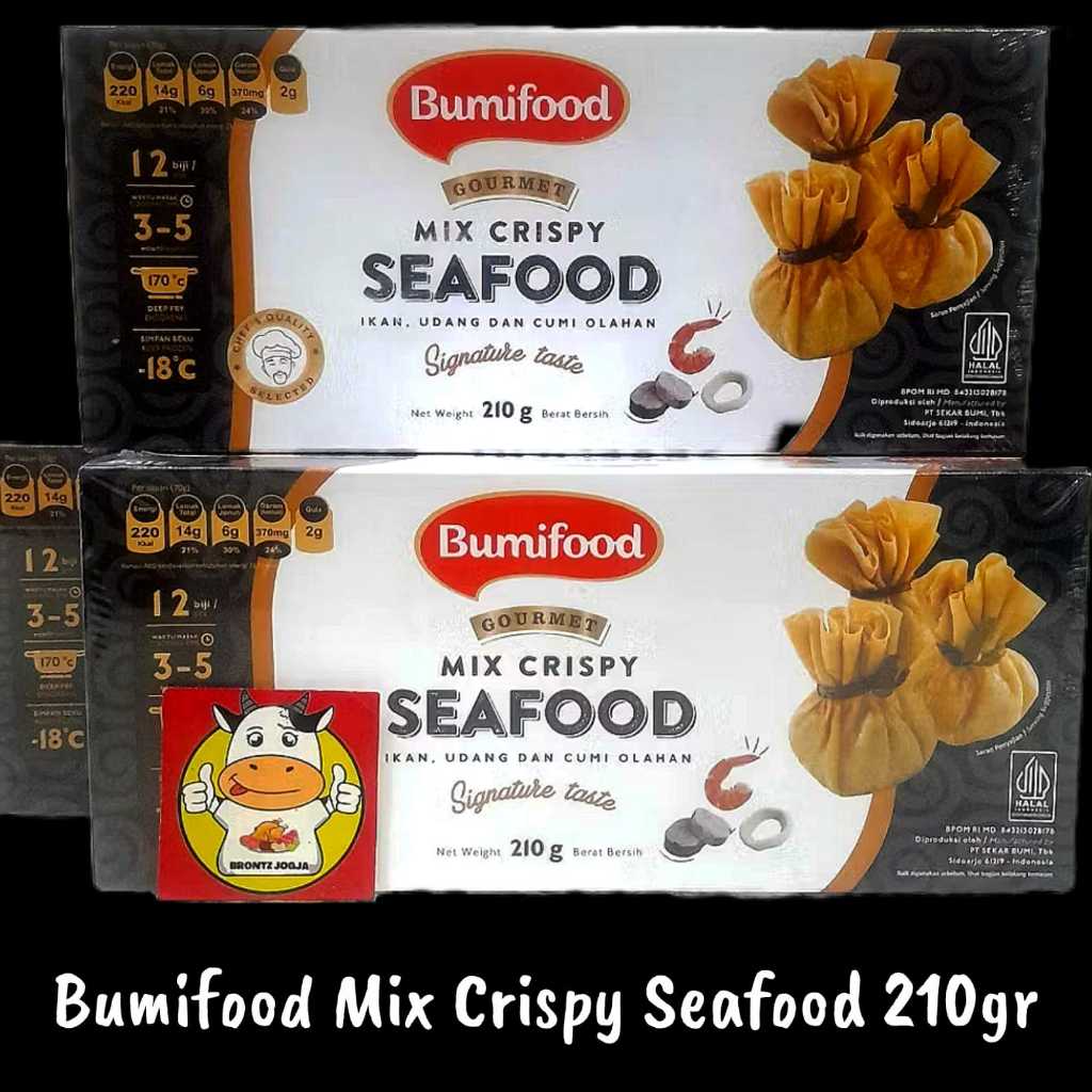 

BUMIFOOD MIX CRISPY SEAFOOD 210GR - FROZEN FOOD - BRONTZ JOGJA