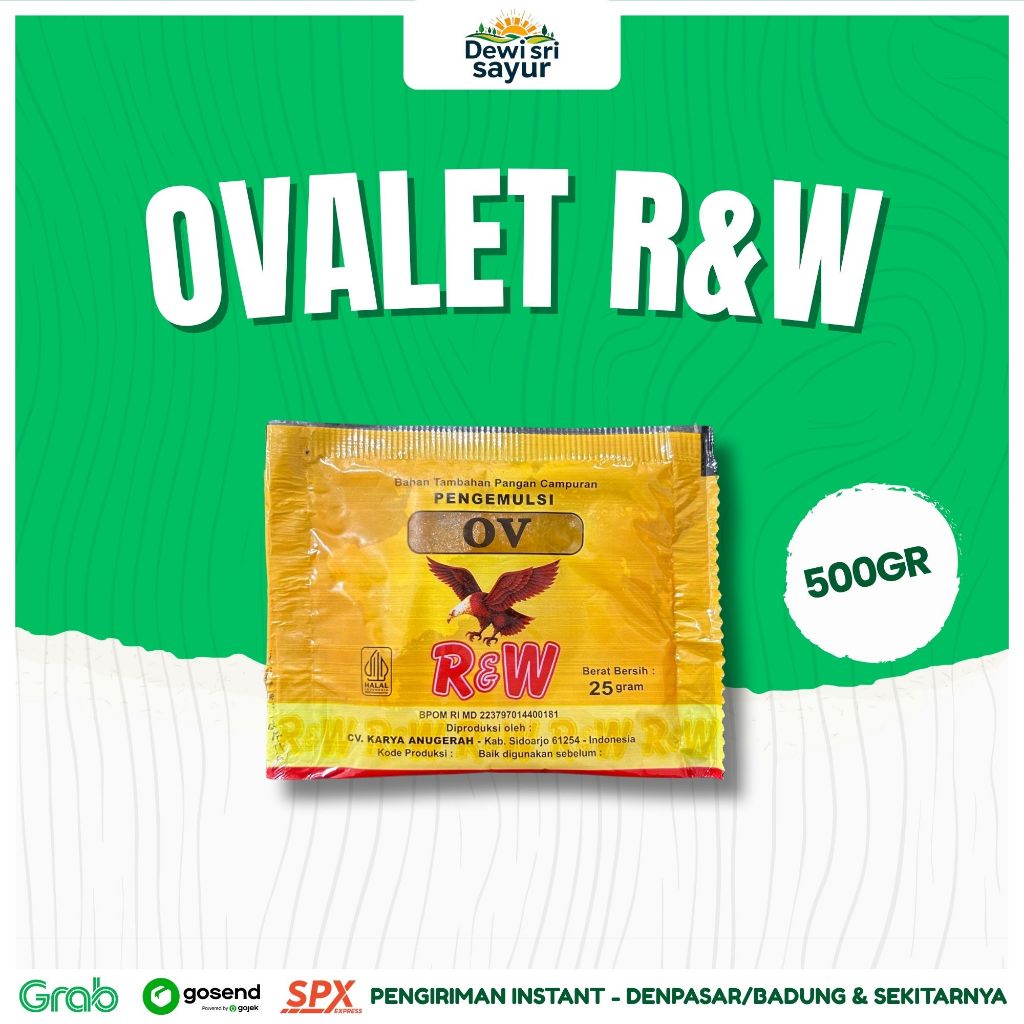 

Ovalet R&W 1 Pcs – Dewi Sri Sayur