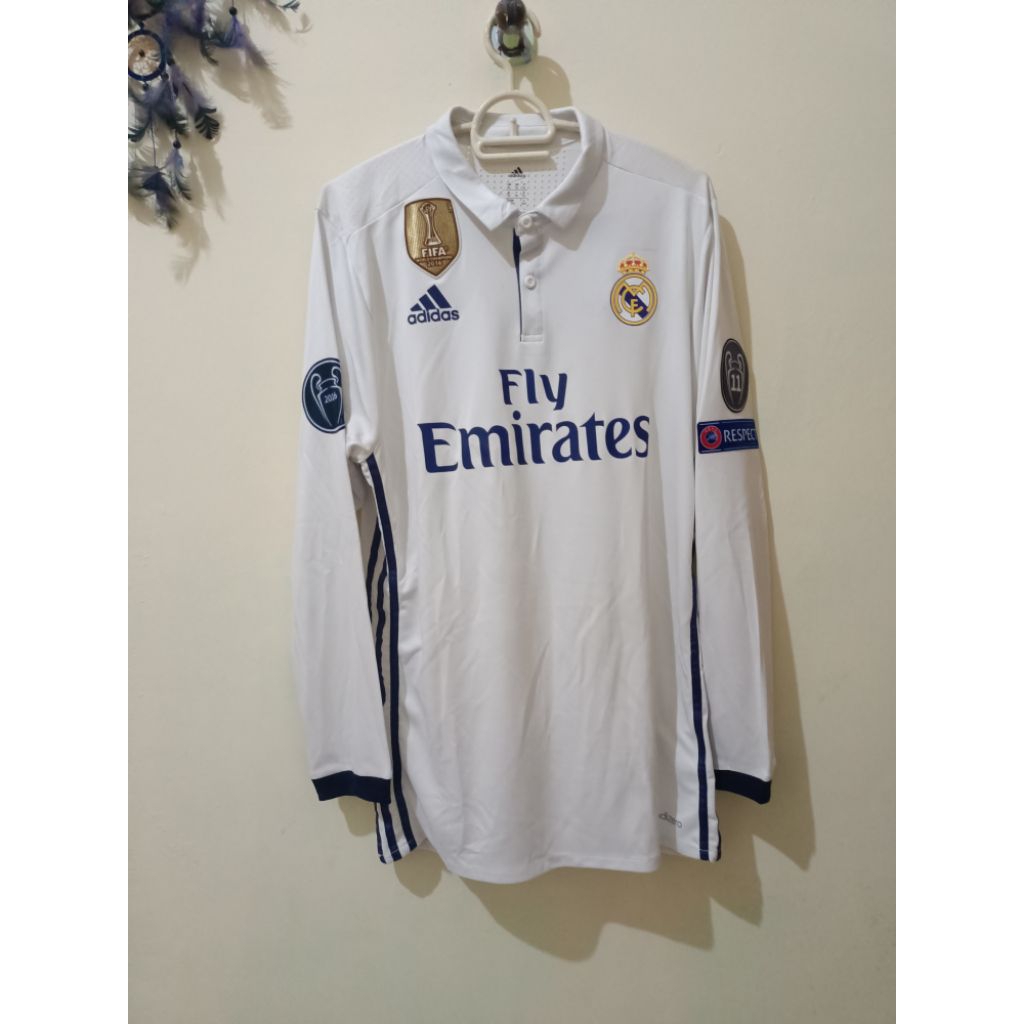 Jersey Real Madrid 2016/2017 Player Issue Authentic adizero versi Long Sleeve