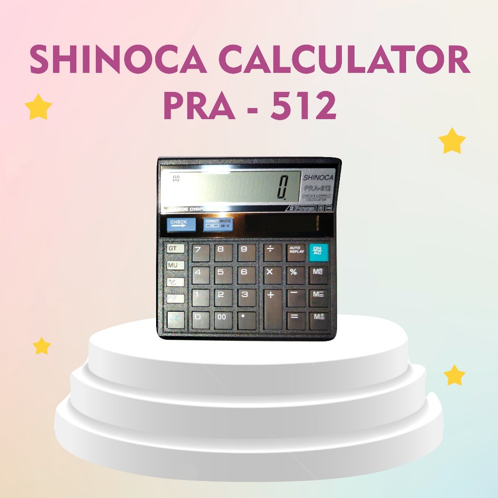 

SHINOCA KALKULATOR PR-512 12DIGIT/Citizen CT-512 Kalkulator Dagang 12 Digit