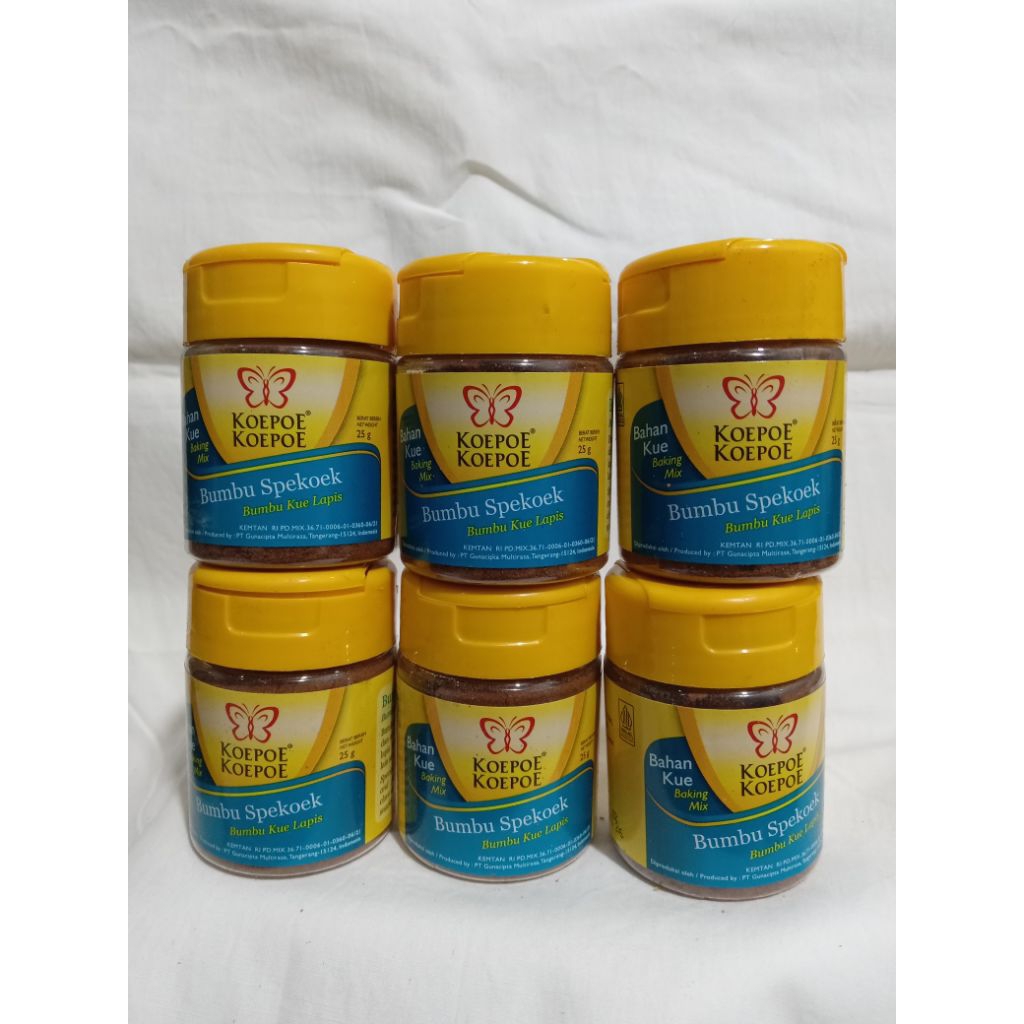 

Koepoe Koepoe Bumbu Spekoek 25gr ( 1 pack isi 6 pcs)