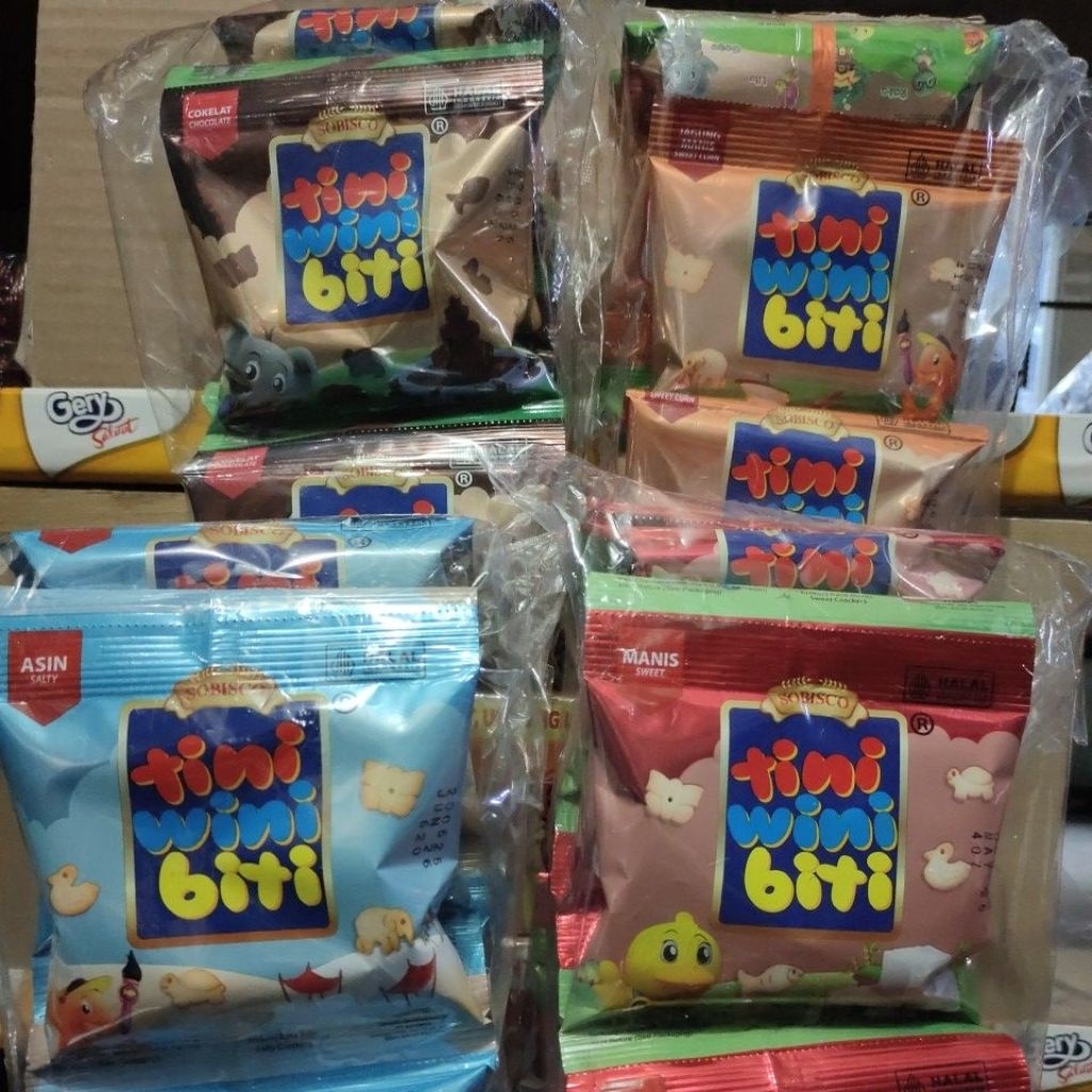 

Tini wini biti krekers, 1pack isi 10sachet,Random request varian dinote