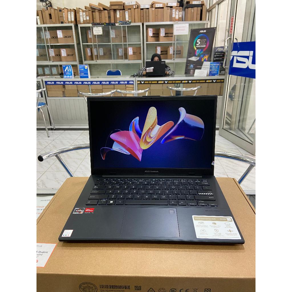 LAPTOP BARU ASUS VIVOBOOK GO 14 E1404FA AMD RYZEN 3 7320U RAM 8GB SSD 512GB LAYAR 14"INCHFHD BACKLIG