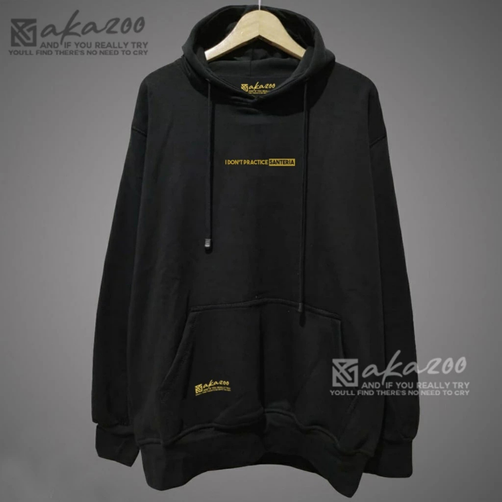 SWITER PRIA DISTRO JPN AKAZOO warna hitam EVERYDAY IS HOLIDAY sablon putih sweater oversize pria