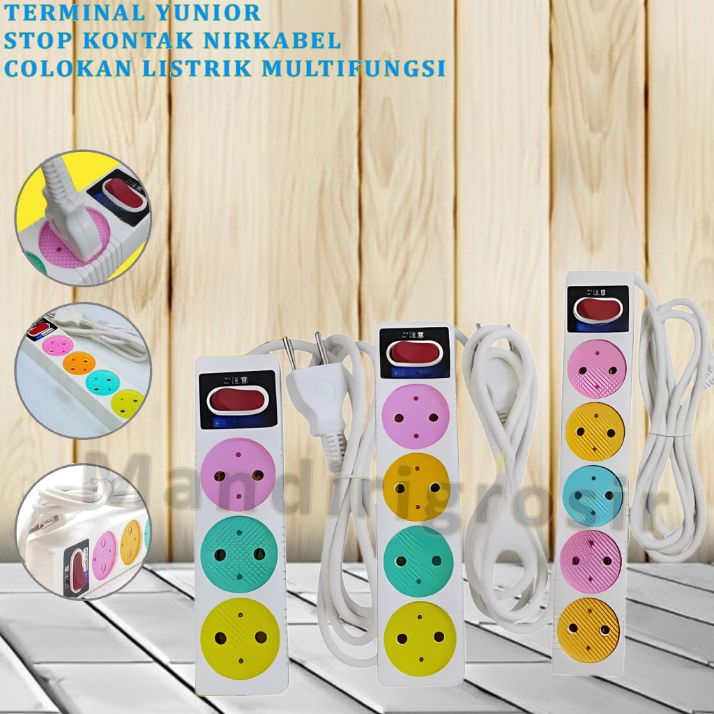 Stop Kontak Nirkabel * Terminal Yunior * Colokan Listrik Lubang Serbaguna