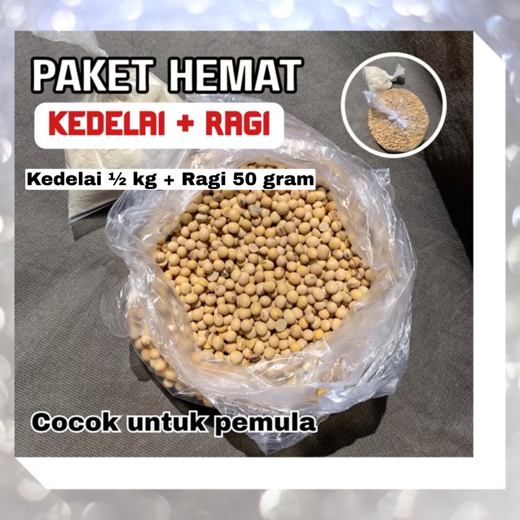 

PAKET HEMAT KEDELAI + RAGI TEMPE MEMBUAT TEMPE COCOK UNTUK PEMULA