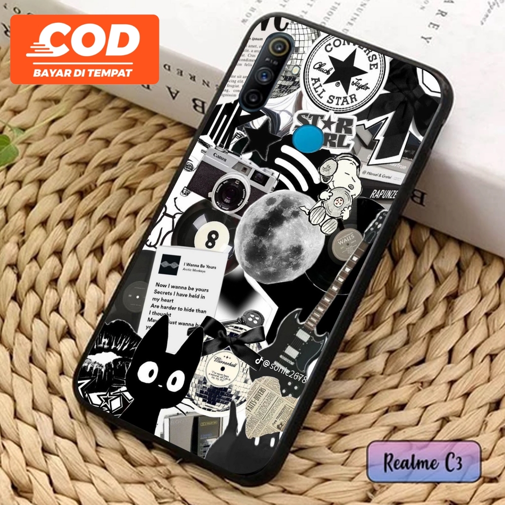 Santa Case - Casing Realme C3 - ( Motif AESTHETIC ART ) - Case Hp - Casing Hp - Softcase Hp - Softca