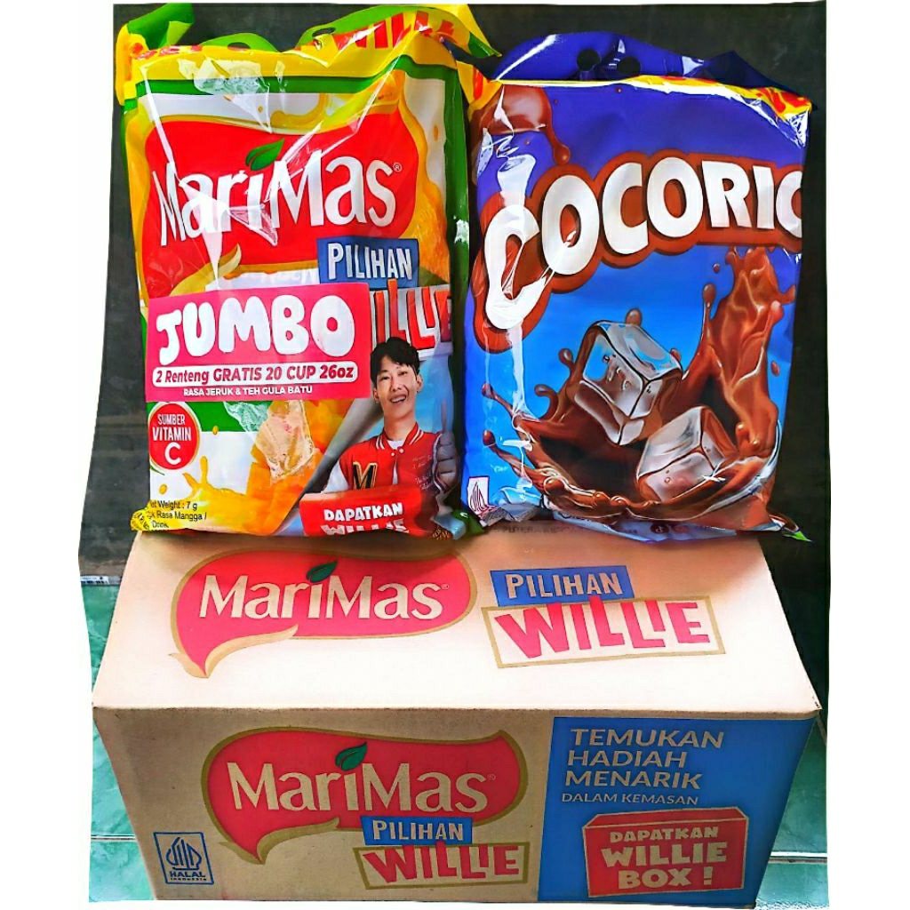 

PROMO BUNDLING ( merdeka ) Marimas jumboo cup + Paket Cocorio Cup
