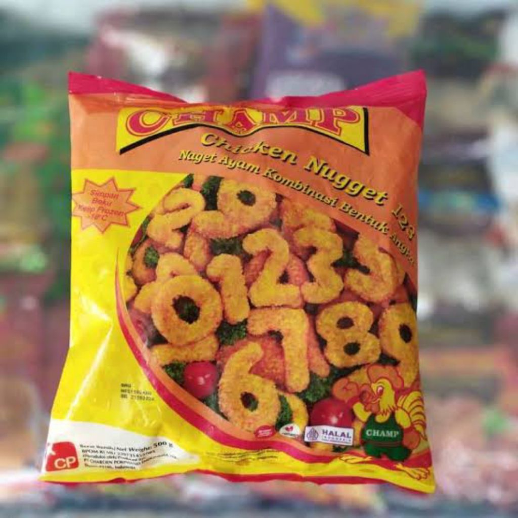 

Champ Nugget Bentuk Angka (123) 500 gr (Frozen food)
