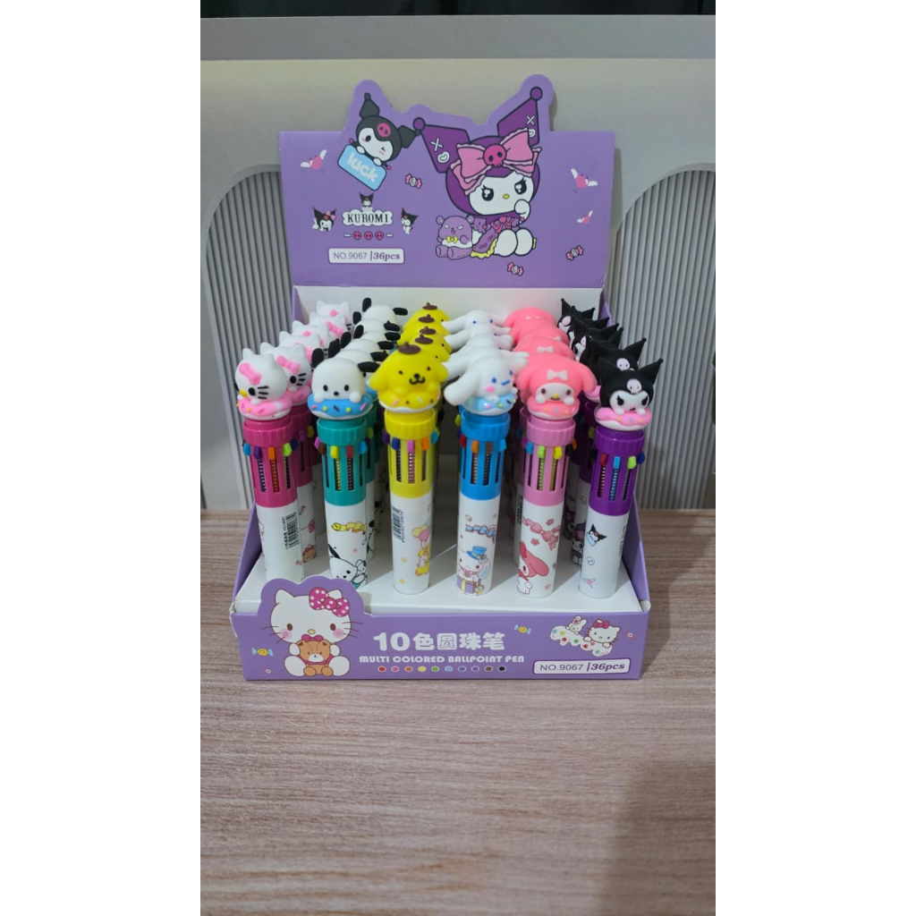 

Pulpen Cetek 10 Warna Karakter Sanrio