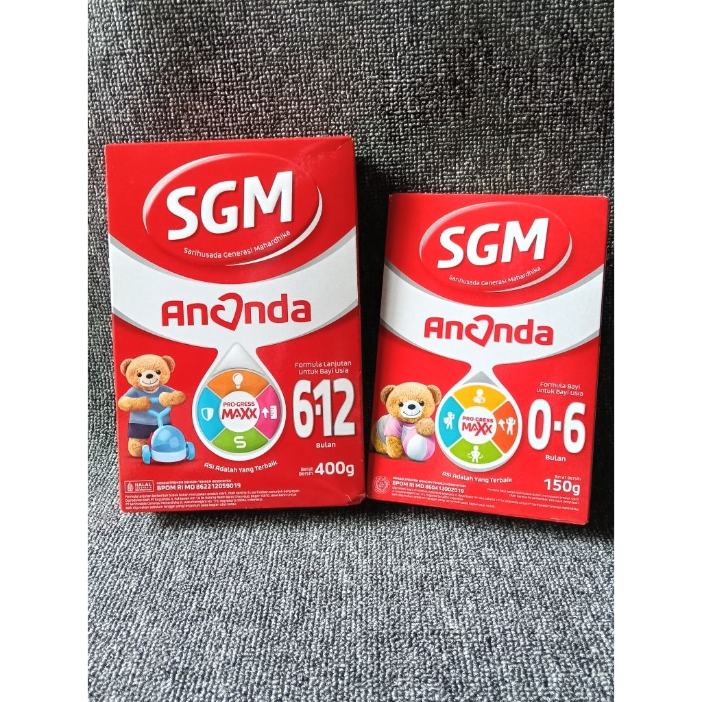 Susu SGM Ananda 0-6 bulan dan SGM 6-12 bulan