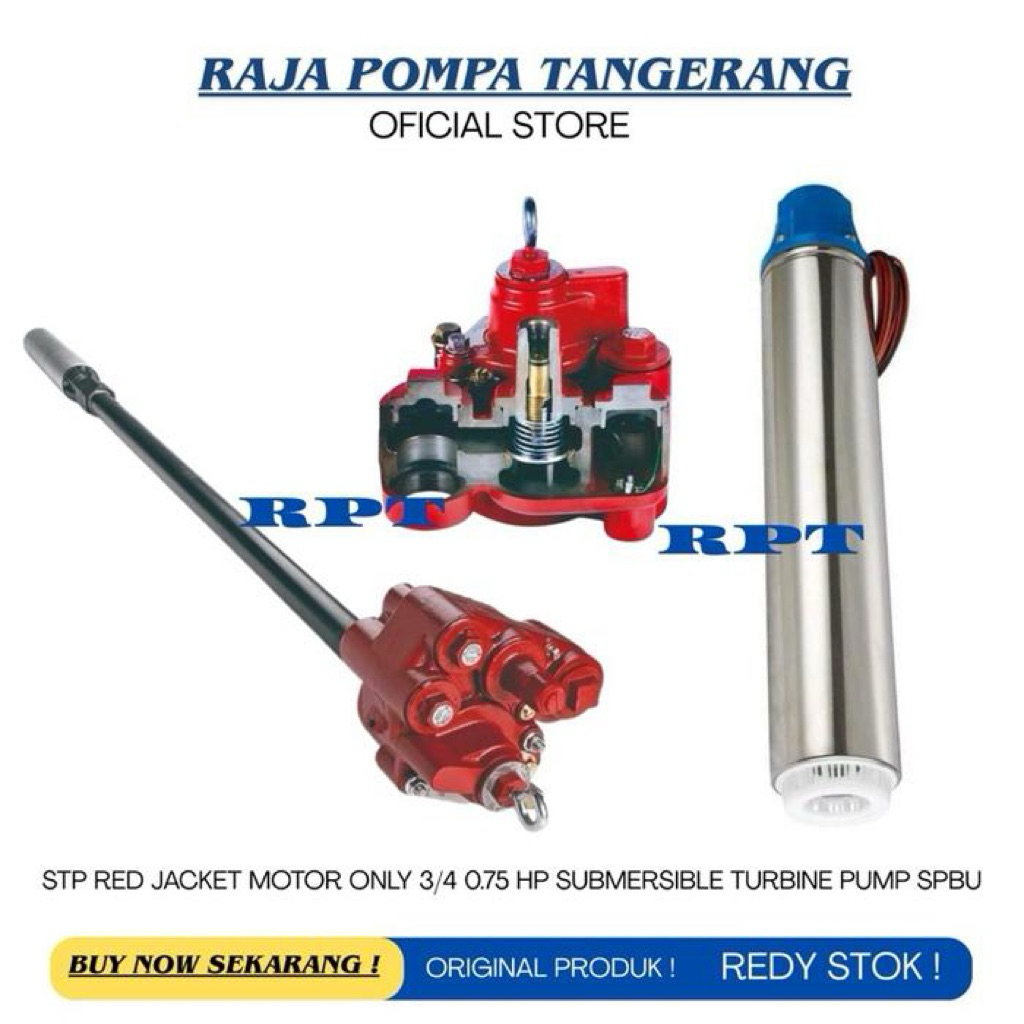 STP RED JACKET 3/4HP SPBU MOTOR ONLY