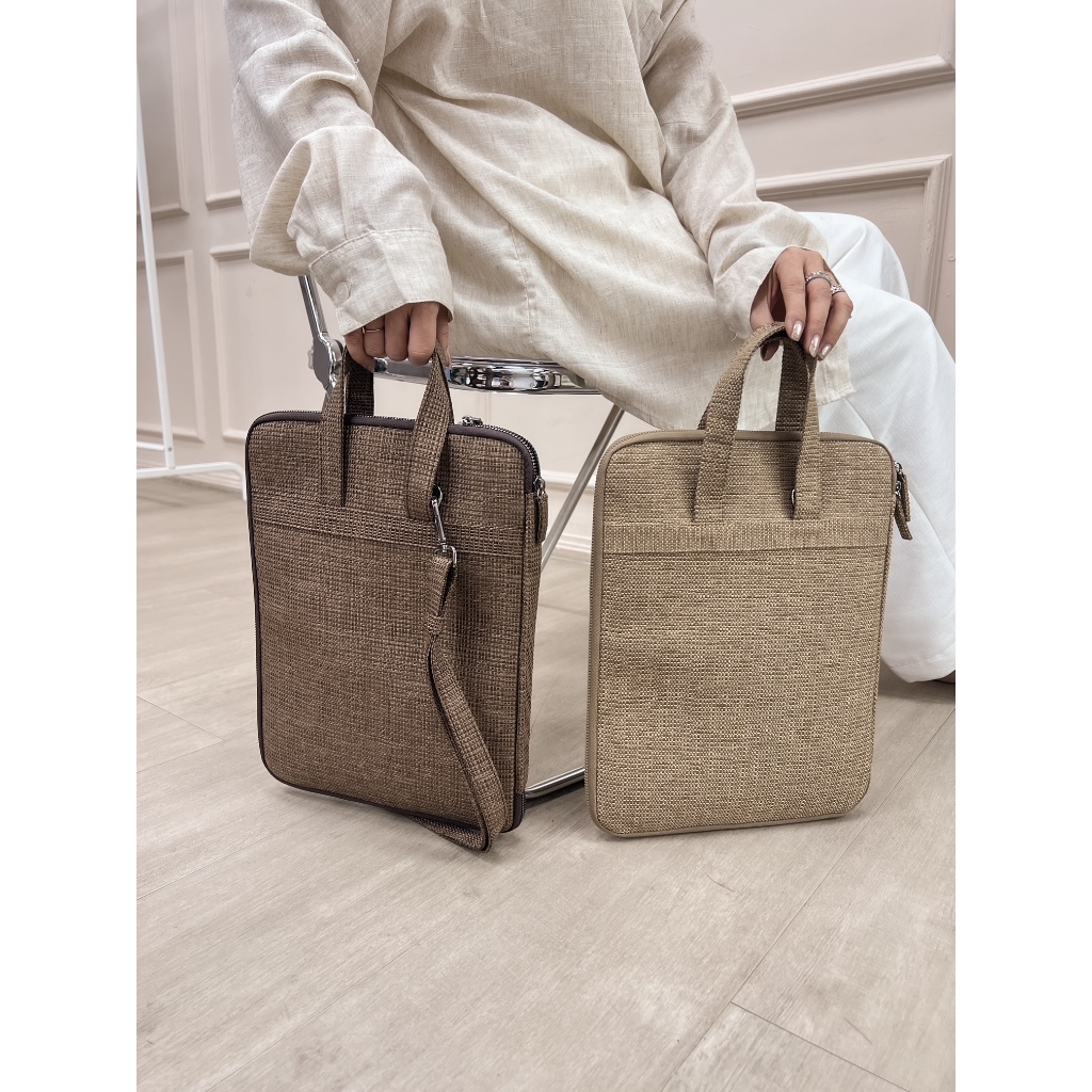 Tas Laptop Case Tas Kerja Sling Bag Sarung Laptop  Karung Goni Tikar Handmade - Lulu Laptop Case