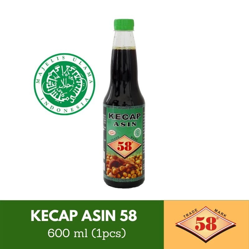 

Saos 58 - Kecap Asin Halal (600 ml)