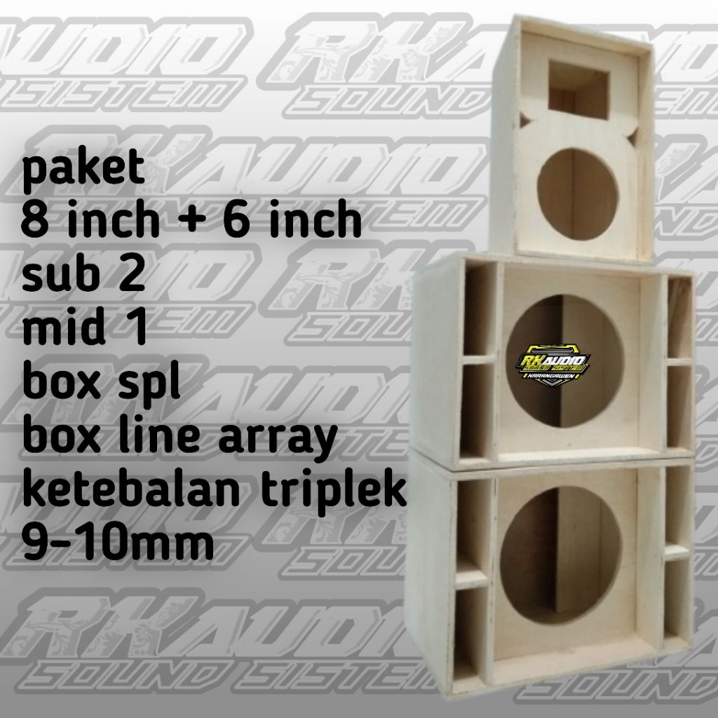 paket box spl 8 inch+box line array 6 inch