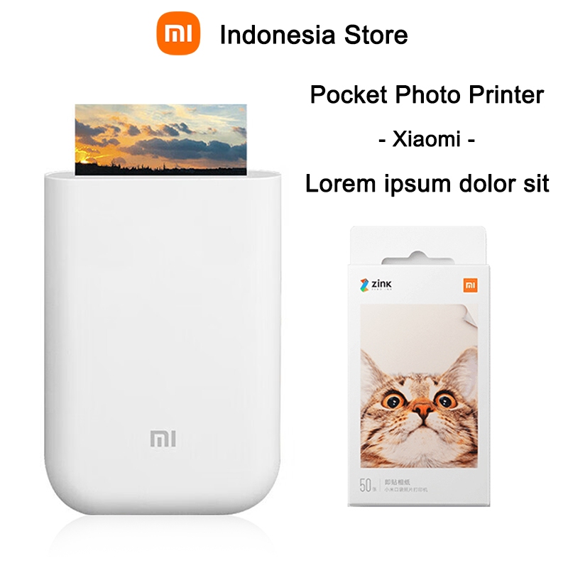 Xiaomi Pocket Photo Printer - Cetak Foto AR - Printer Foto Saku - 100% Baru & Original