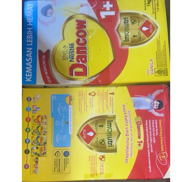 

Dancow Susu 1+ Vanila/Madu Kemasan 1kg exp Lama