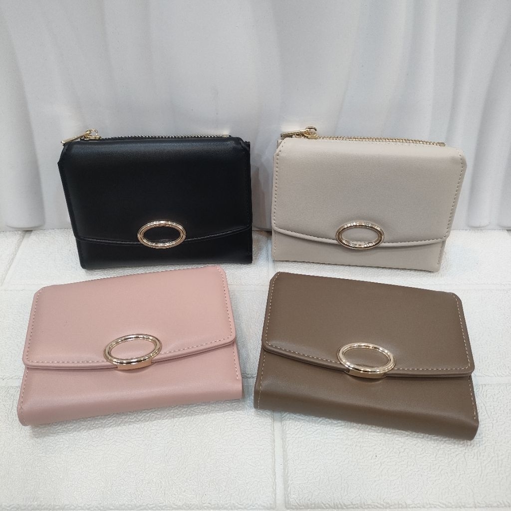 Official BALI MINISO Dompet Lipat Wanita Simple Woman Card Holder Dompet Kartu Minimalis