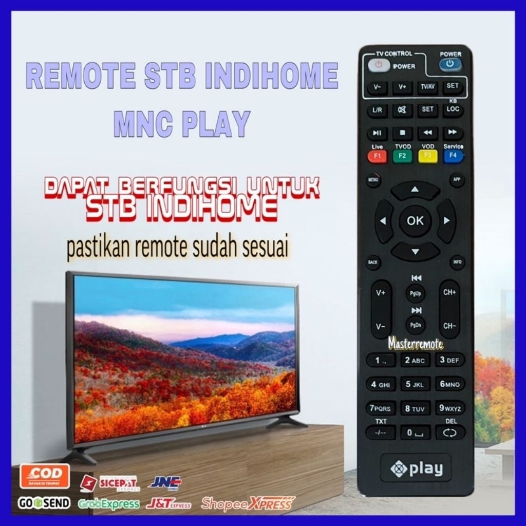 REMOTE SET TOP BOX INDOHOME MNC PLAY