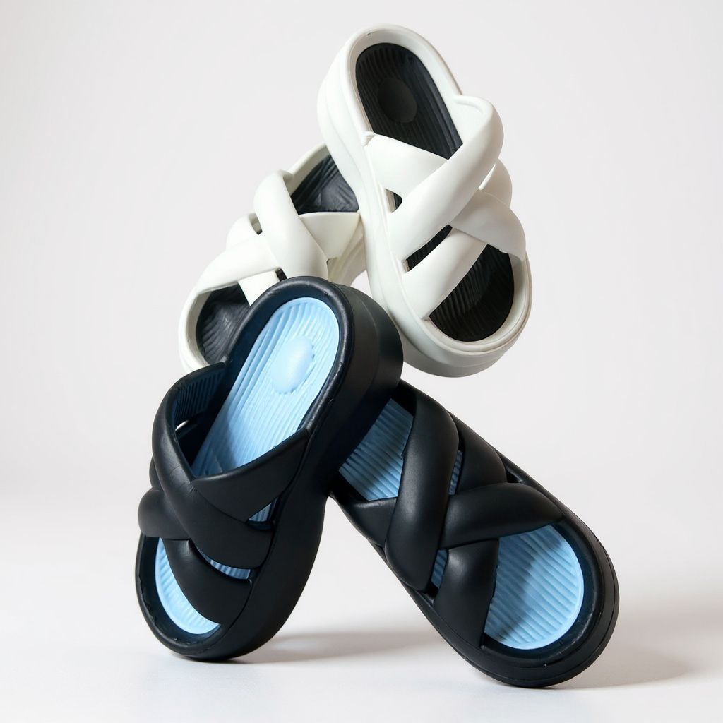 Sendal Selop Wedges/Sendal Selop Wanita/Sendal Wedges Wanita ban 3