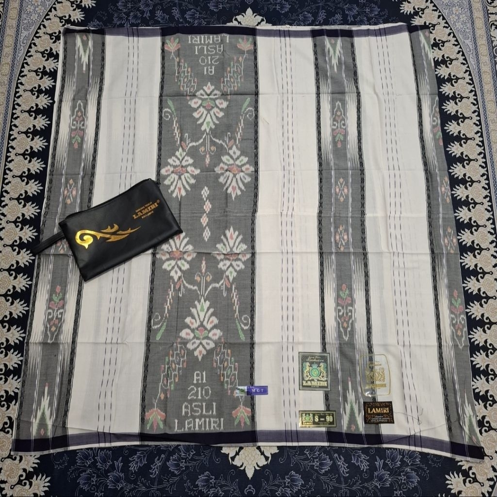 Sarung Lamiri MGT Songket Timbul Bahan Mercerized Jahit Tengah (Bisa COD)