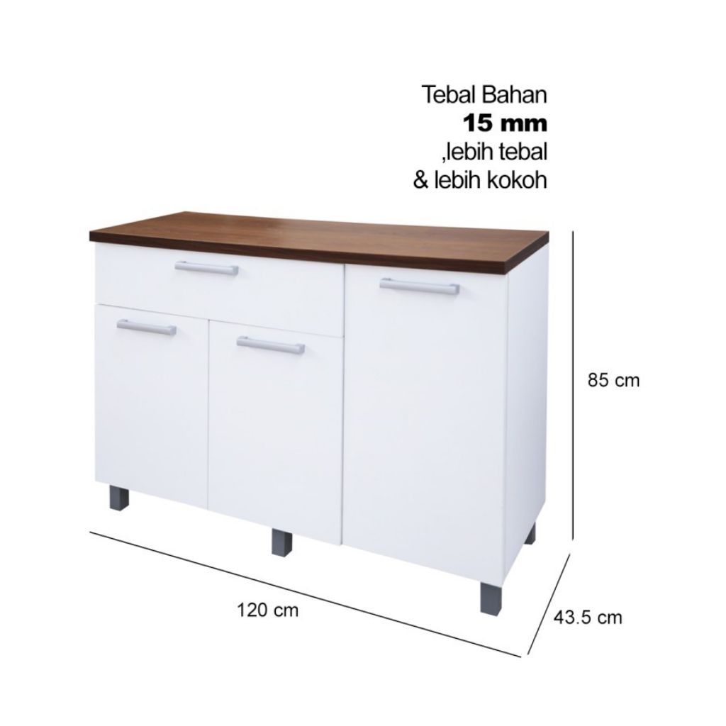 KAYUNA.idea Kitchen Set Indiana BCI 913/Kitchen Set/ Kitchen Set Multiplek/ Kitchen Set Awet/Kitchen