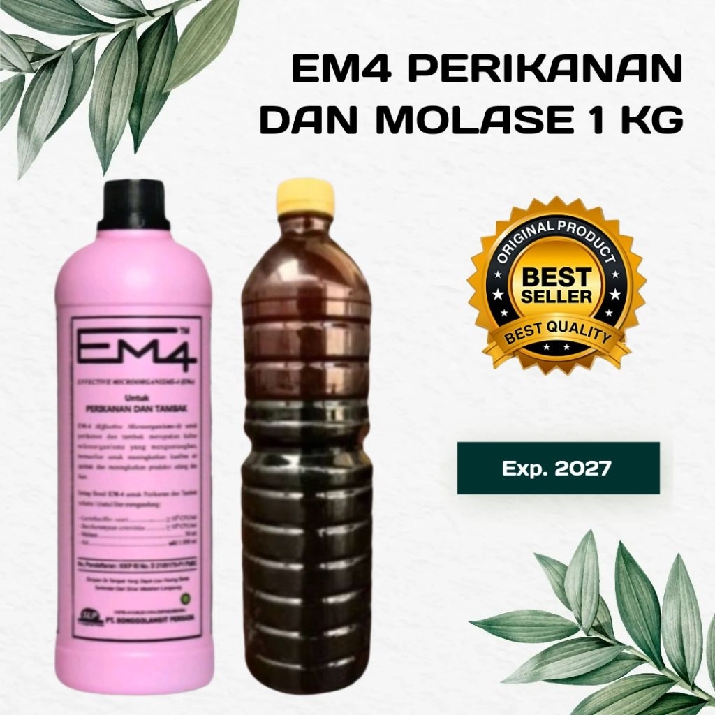 Paket EM4 Perikanan Dan Molase Murni 1 Kg